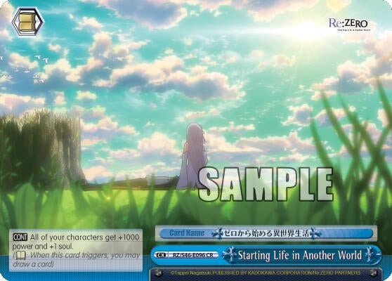 Starting Life in Another World (46096) [RZ/S46] - Weiss Schwarz Single