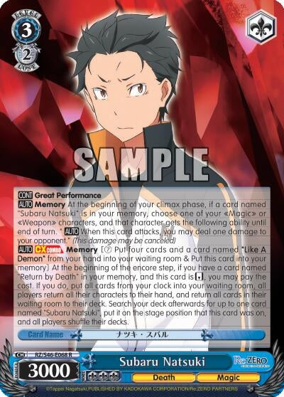 Subaru Natsuki (46068) [RZ/S46] - Weiss Schwarz Single