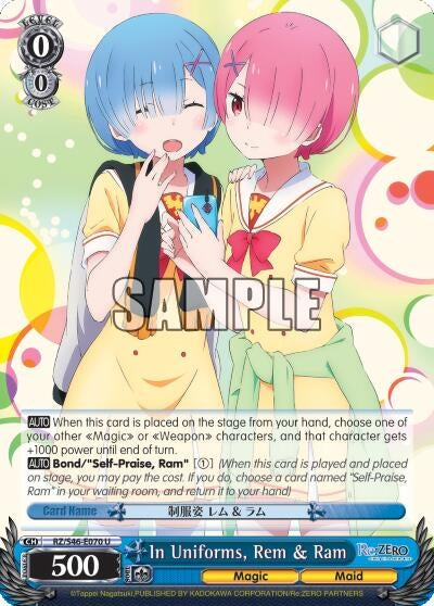In Uniforms Rem & Ram (46070) [RZ/S46] - Weiss Schwarz Single