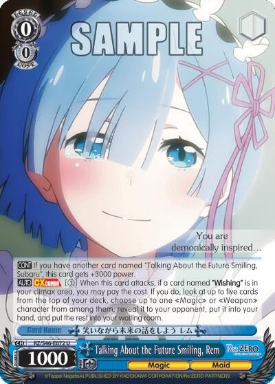 Talking About the Future Smiling Rem (46072) [RZ/S46] - Weiss Schwarz Single