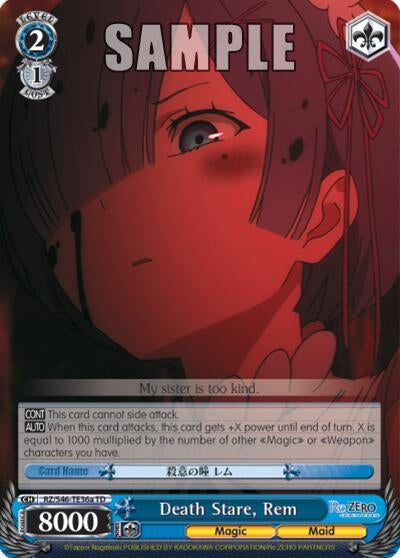 Death Stare Rem (A) (4636) [RZ/S46] - Weiss Schwarz Single