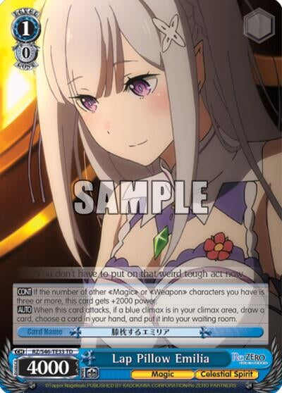 Lap Pillow Emilia (4633) [RZ/S46] - Weiss Schwarz Single