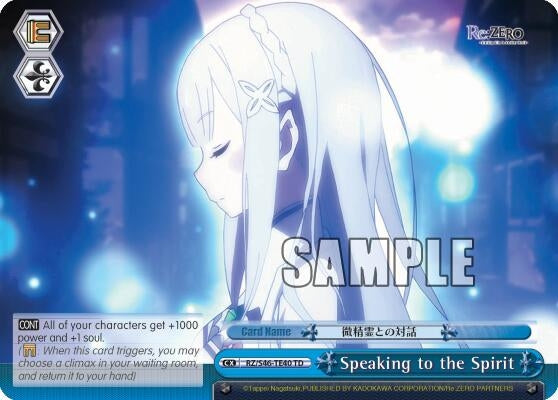 Speaking to the Spirit (4640) [RZ/S46] - Weiss Schwarz Single