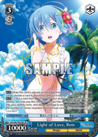 Light of Love Rem (SP) (4643) [RZ/S46] - Weiss Schwarz Single