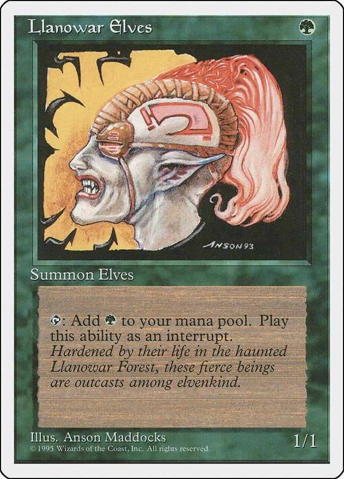 Llanowar Elves (145) [4ED] - MTG Single