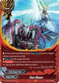 Gar-Down (30011) [S-BT03] - Future Card BuddyFight Single