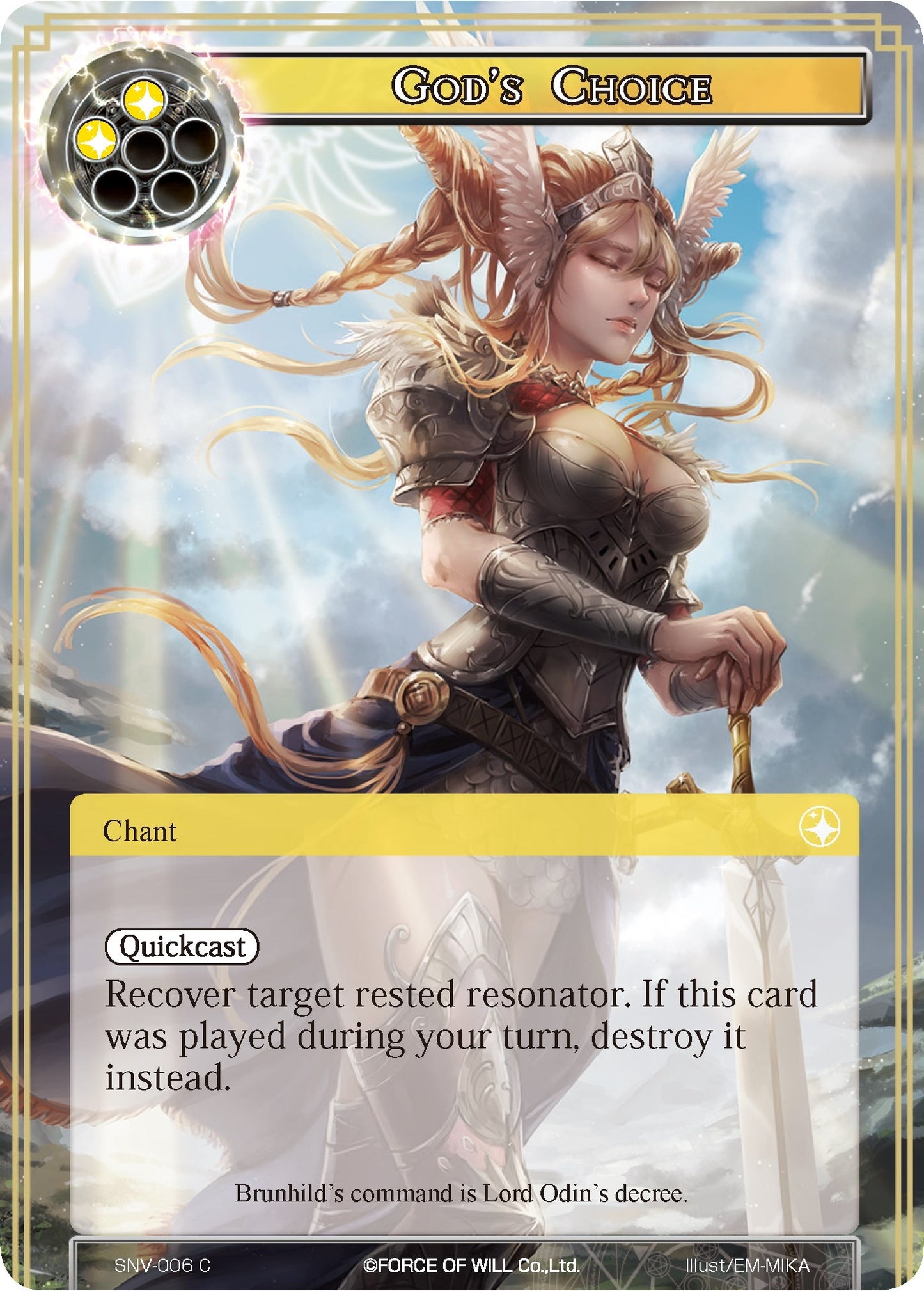 God’s Choice (6) [SNV] - Force of Will Single