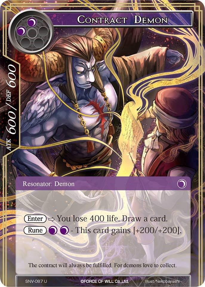 Contract Demon (87) [SNV] - Force of Will Single