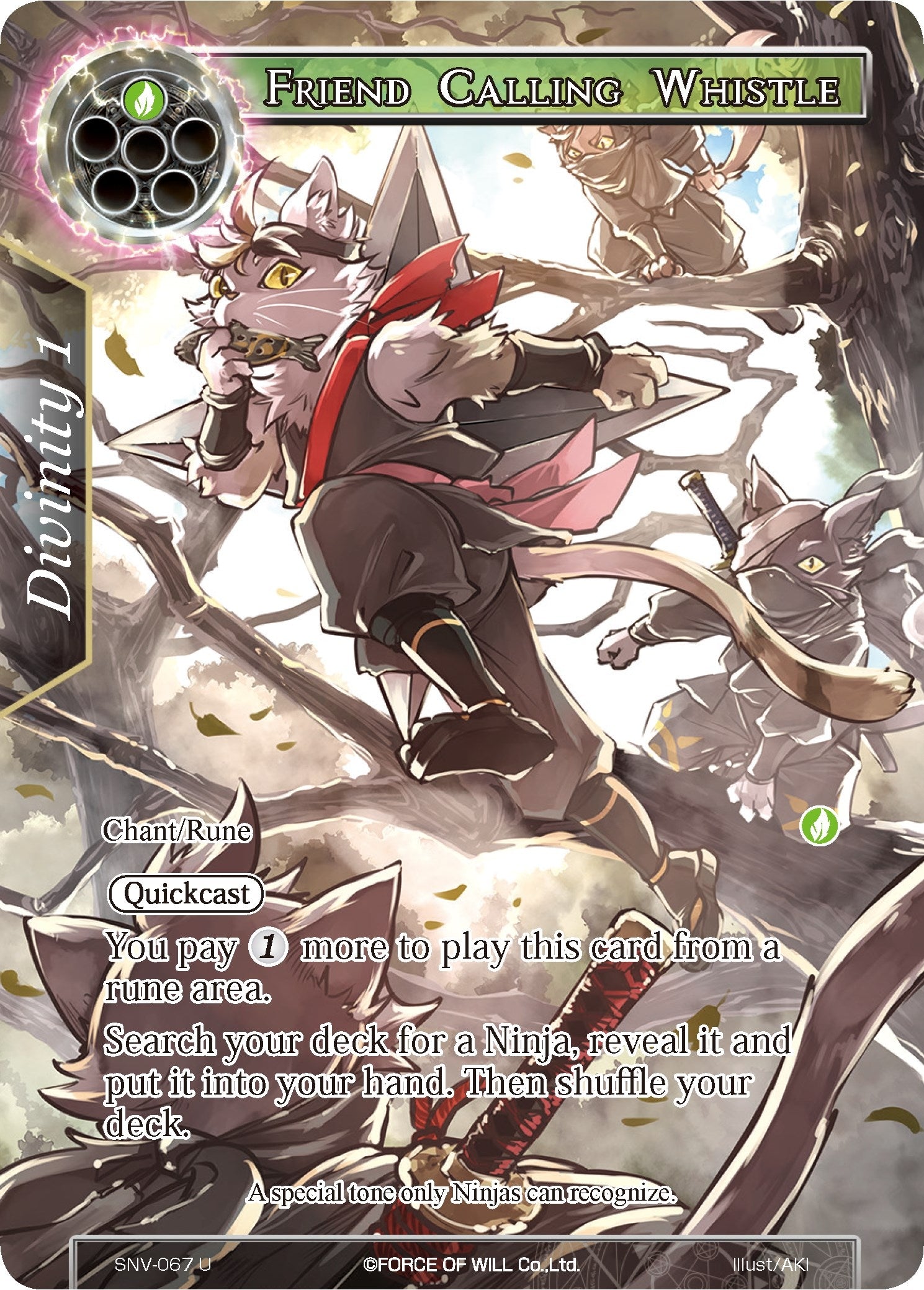 Friend Calling Whistle (Full Art) (67) [SNV] - Force of Will Single