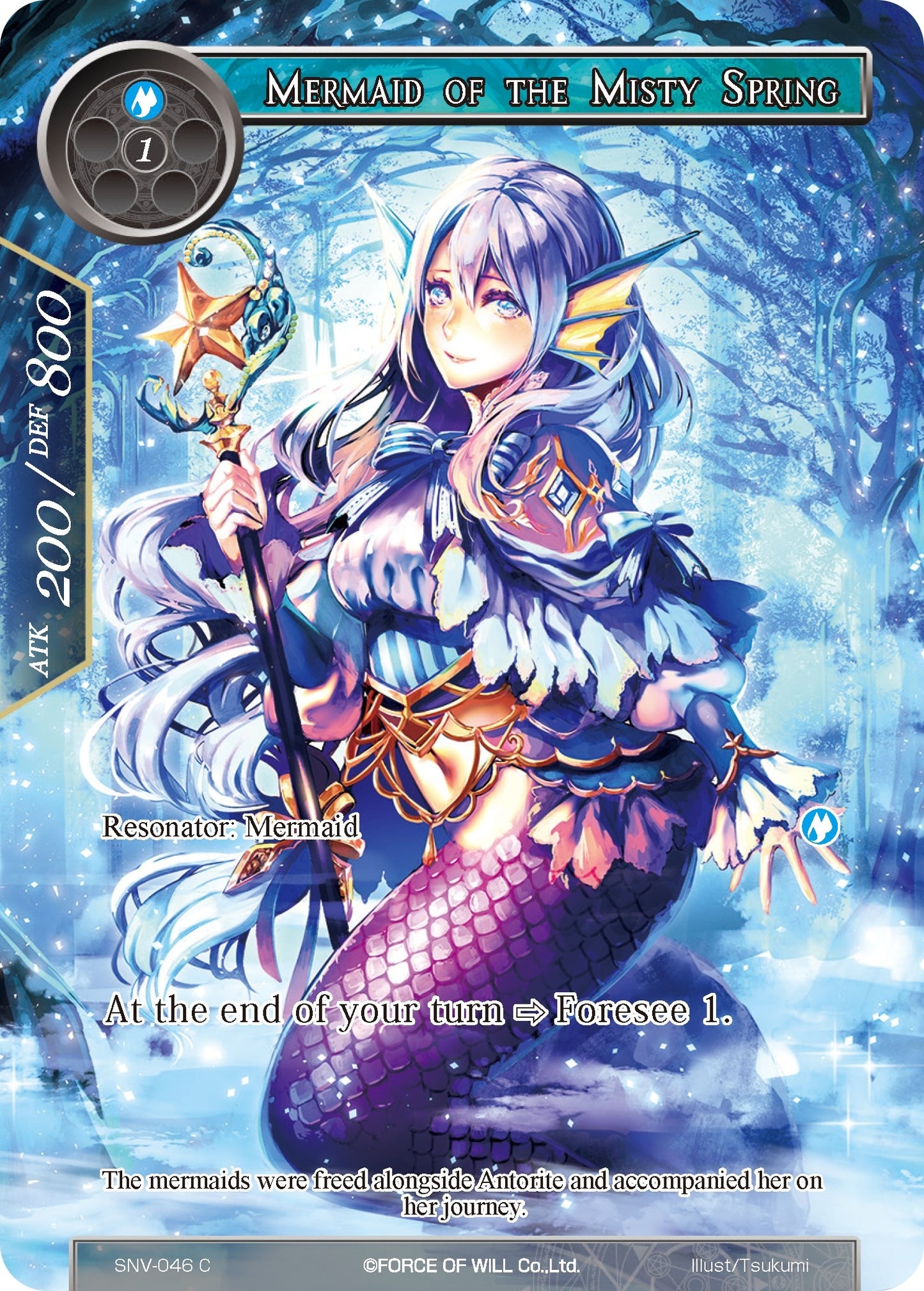 Mermaid of the Misty Spring (Full Art) (46) [SNV] - Force of Will Single