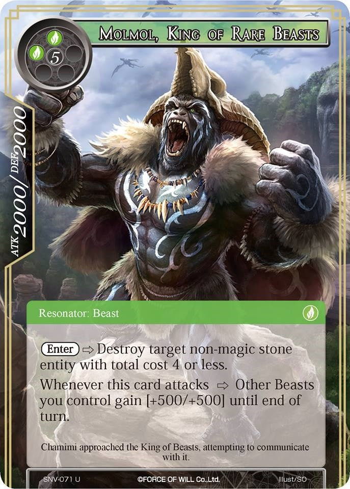 Molmol King of Rare Beasts (71) [SNV] - Force of Will Single