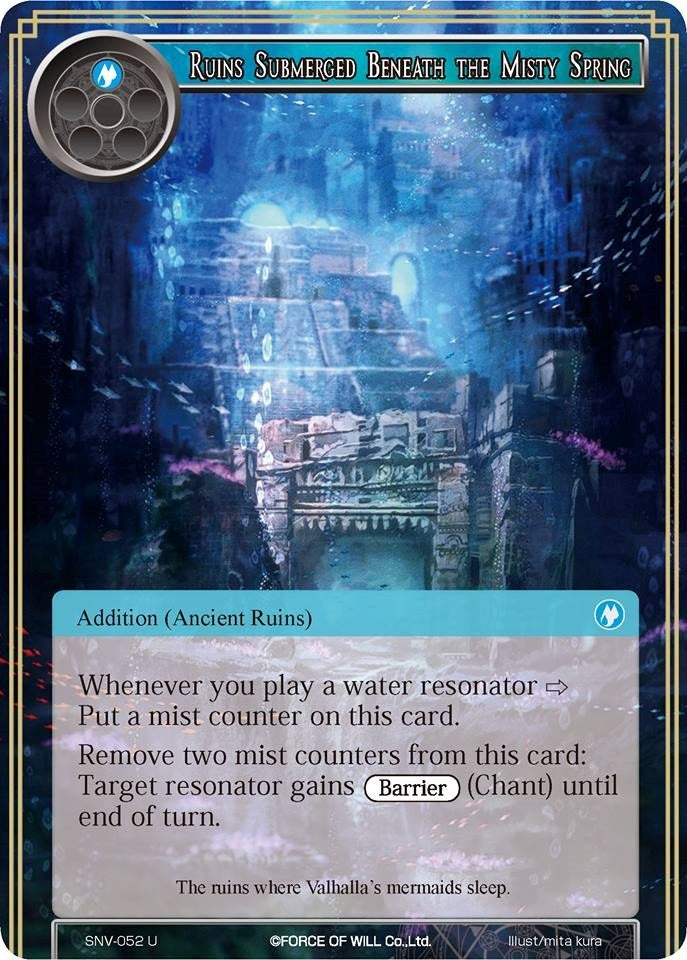 Ruins Submerged Beneath the Misty Spring (52) [SNV] - Force of Will Single