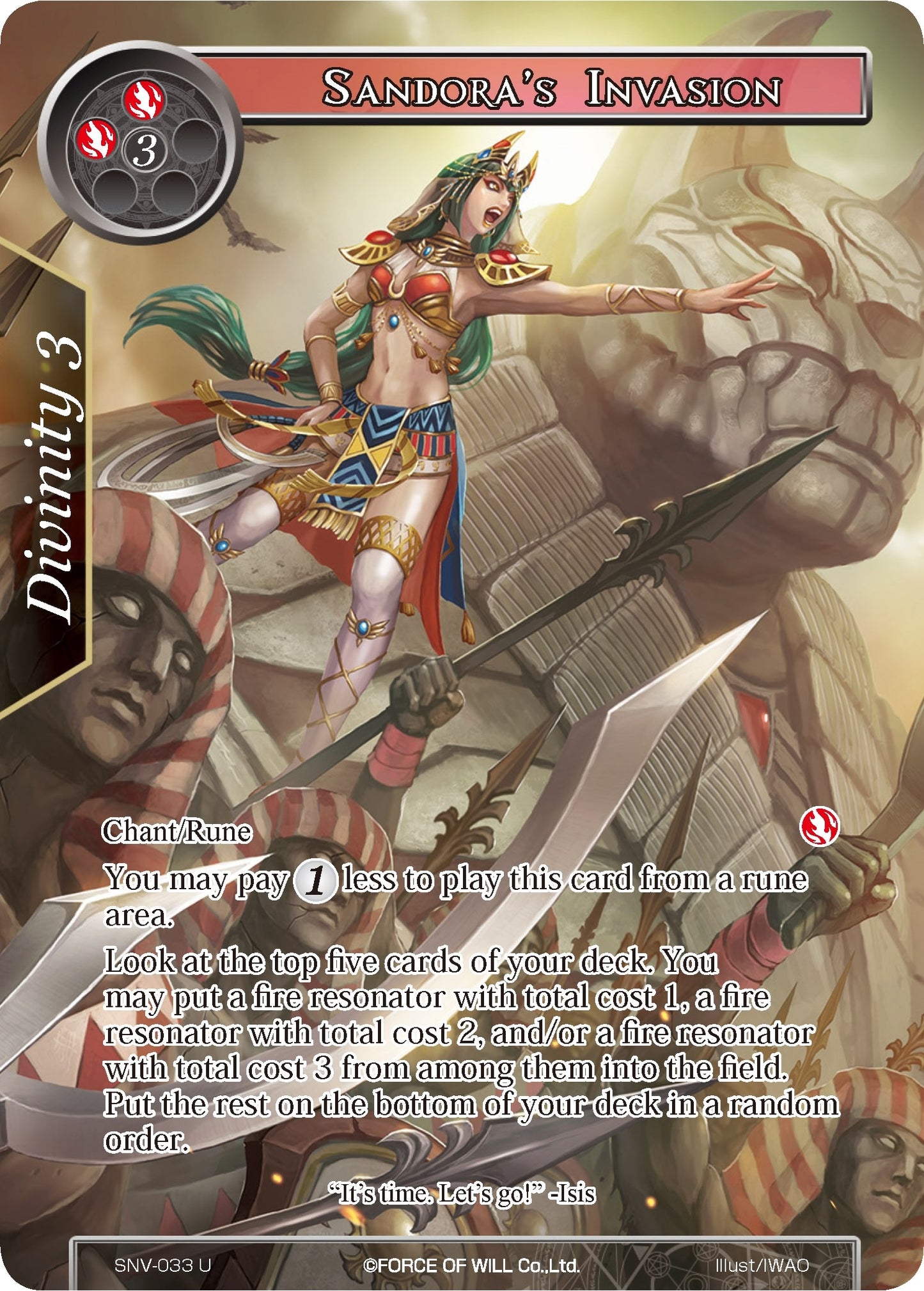 Sandora’s Invasion (Full Art) (33) [SNV] - Force of Will Single