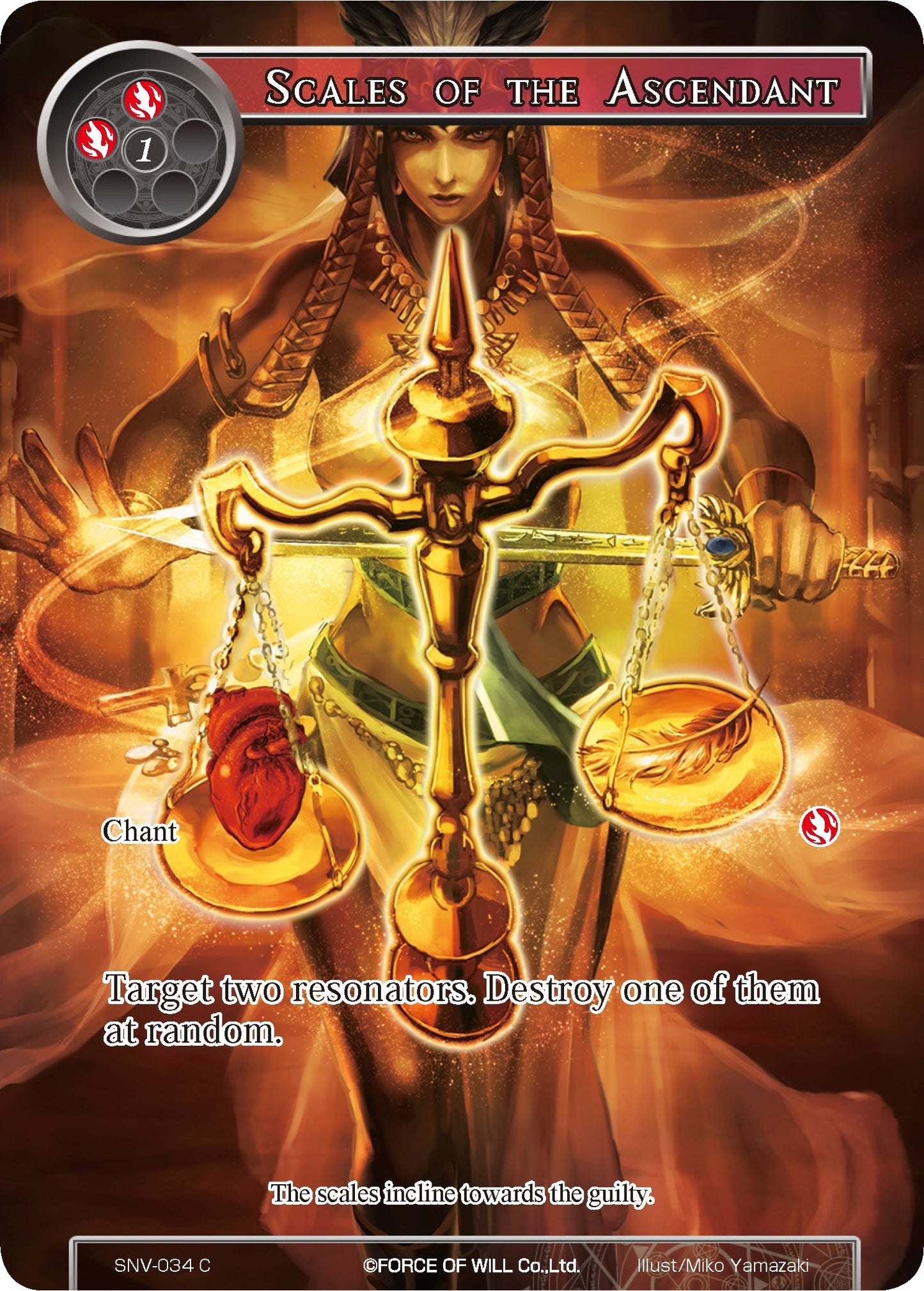 Scales of the Ascendant (Full Art) (34) [SNV] - Force of Will Single