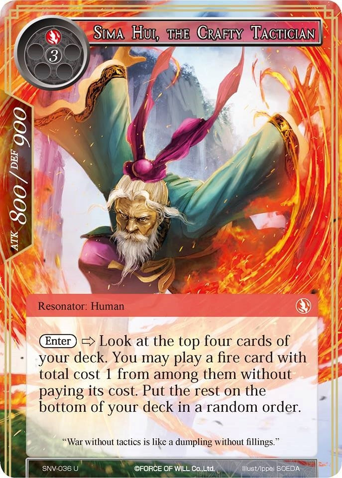 Sima Hui the Crafty Tactician (36) [SNV] - Force of Will Single