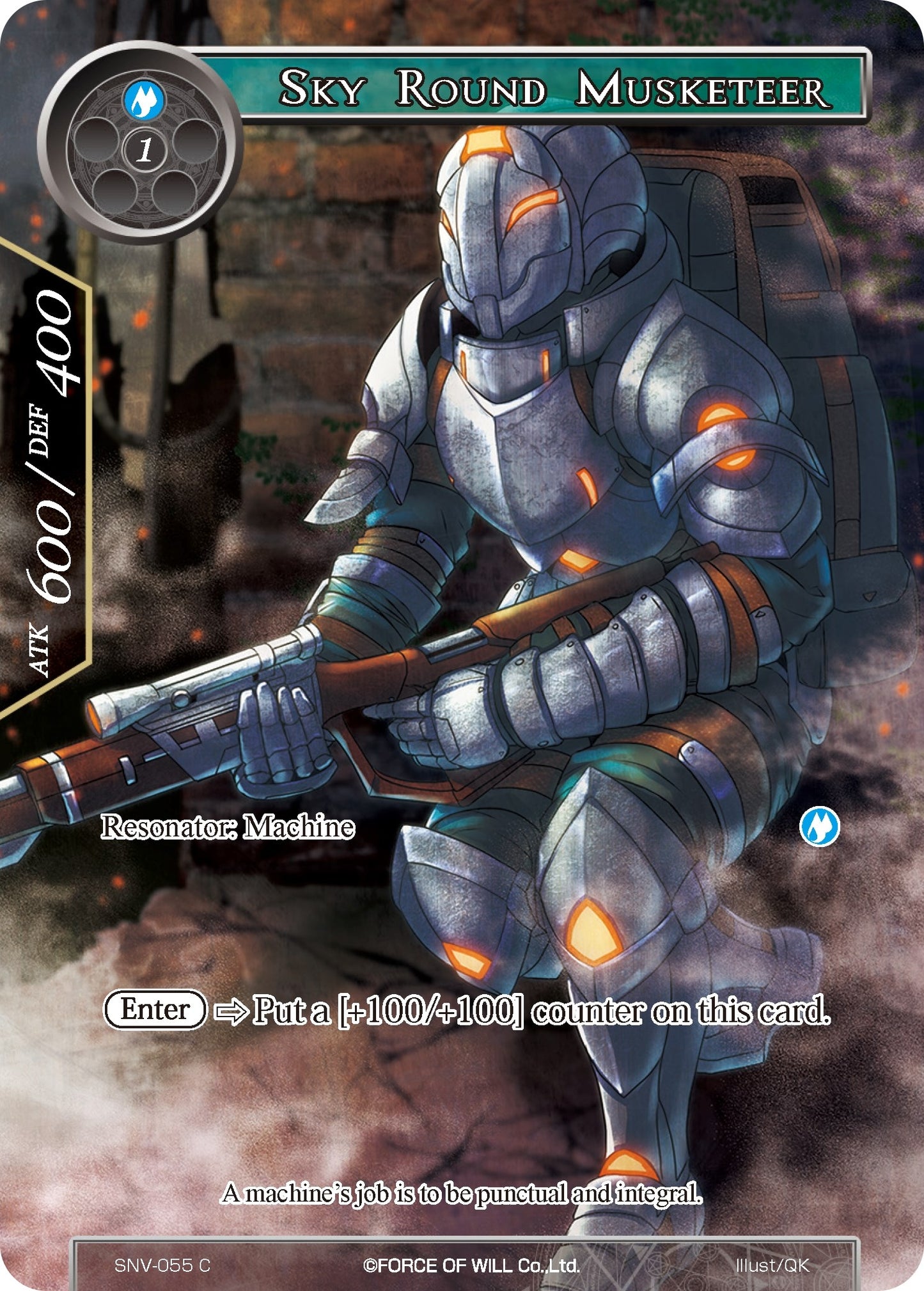 Sky Round Musketeer (Full Art) (55) [SNV] - Force of Will Single