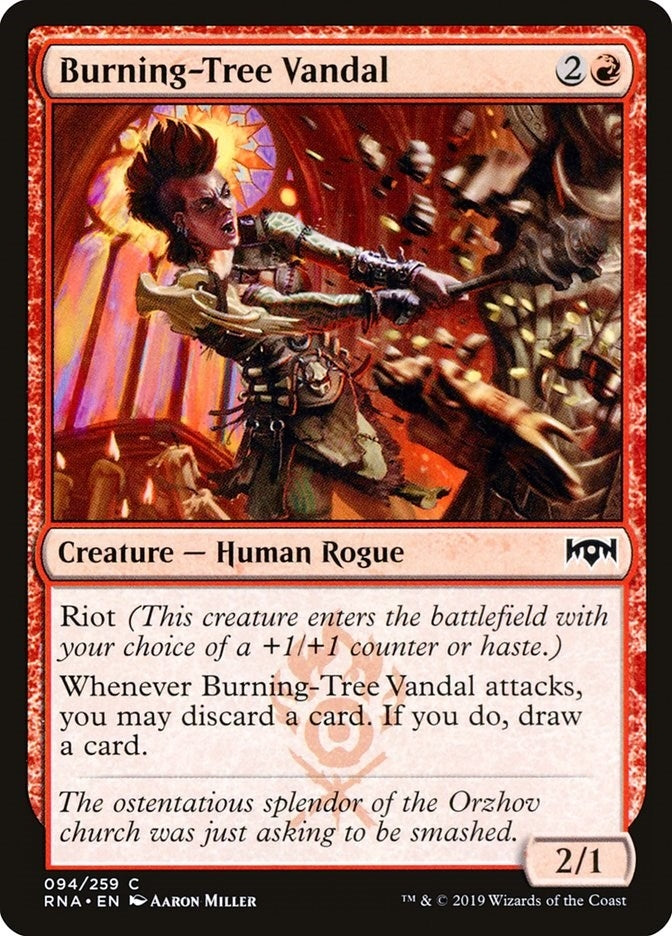Burning-Tree Vandal (94) [RNA] - MTG Single