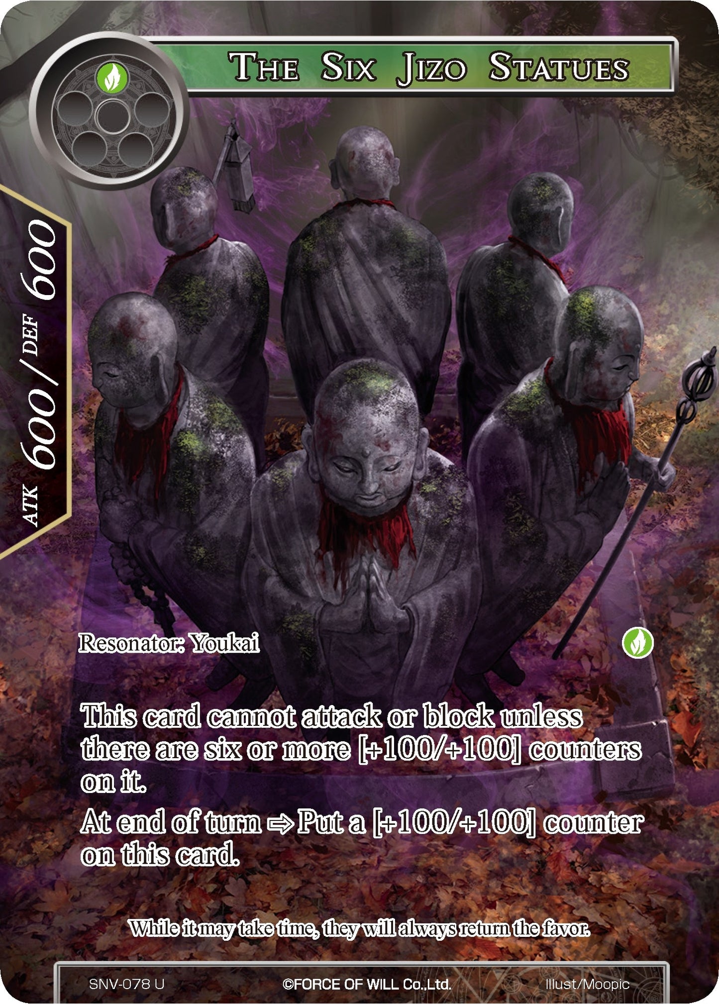 The Six Jizo Statues (Full Art) (78) [SNV] - Force of Will Single