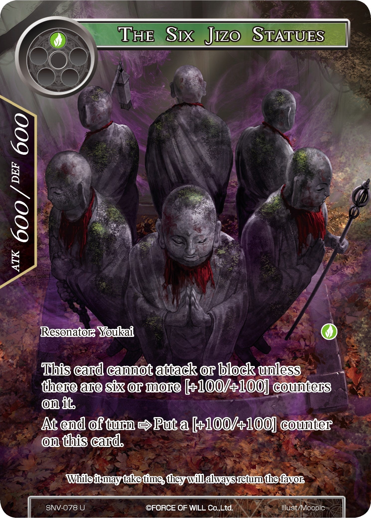 The Six Jizo Statues (Full Art) (78) [SNV] - Force of Will Single