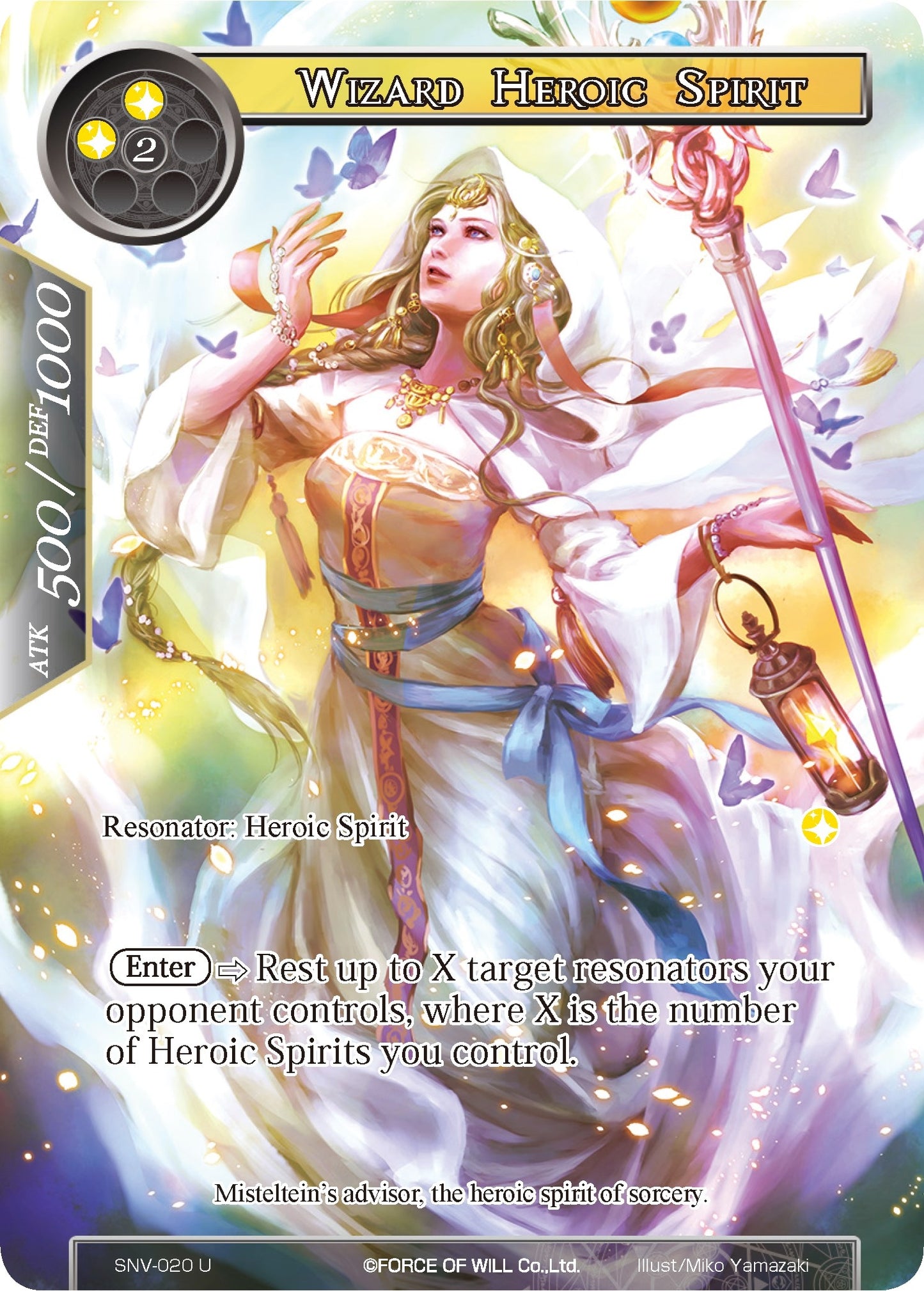 Wizard Heroic Spirit (Full Art) (20) [SNV] - Force of Will Single