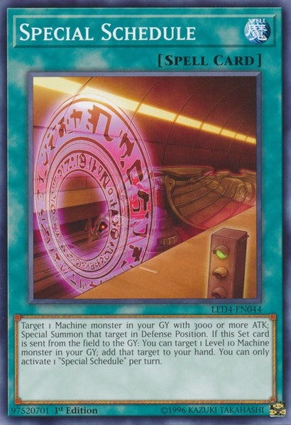 Special Schedule (4044) (LED4) - YuGiOh Single