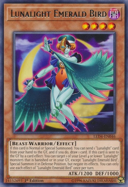 Lunalight Emerald Bird (4046) (LED4) - YuGiOh Single