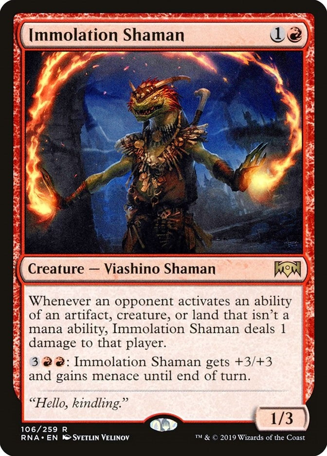 Immolation Shaman (106) [RNA] - MTG Single