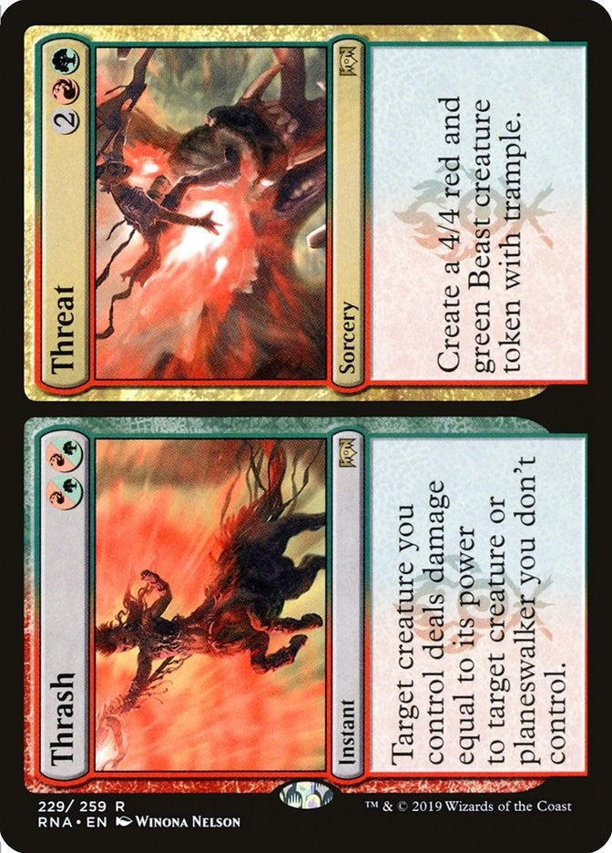 Thrash // Threat (229) [RNA] - MTG Single