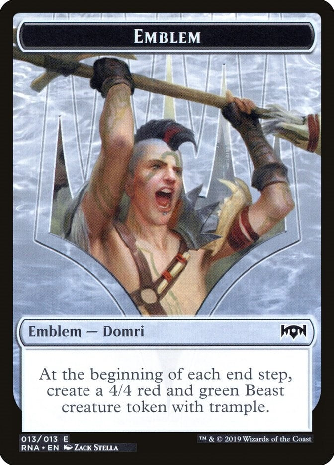 Emblem - Domri Chaos Bringer (0) [RNA] - MTG Single