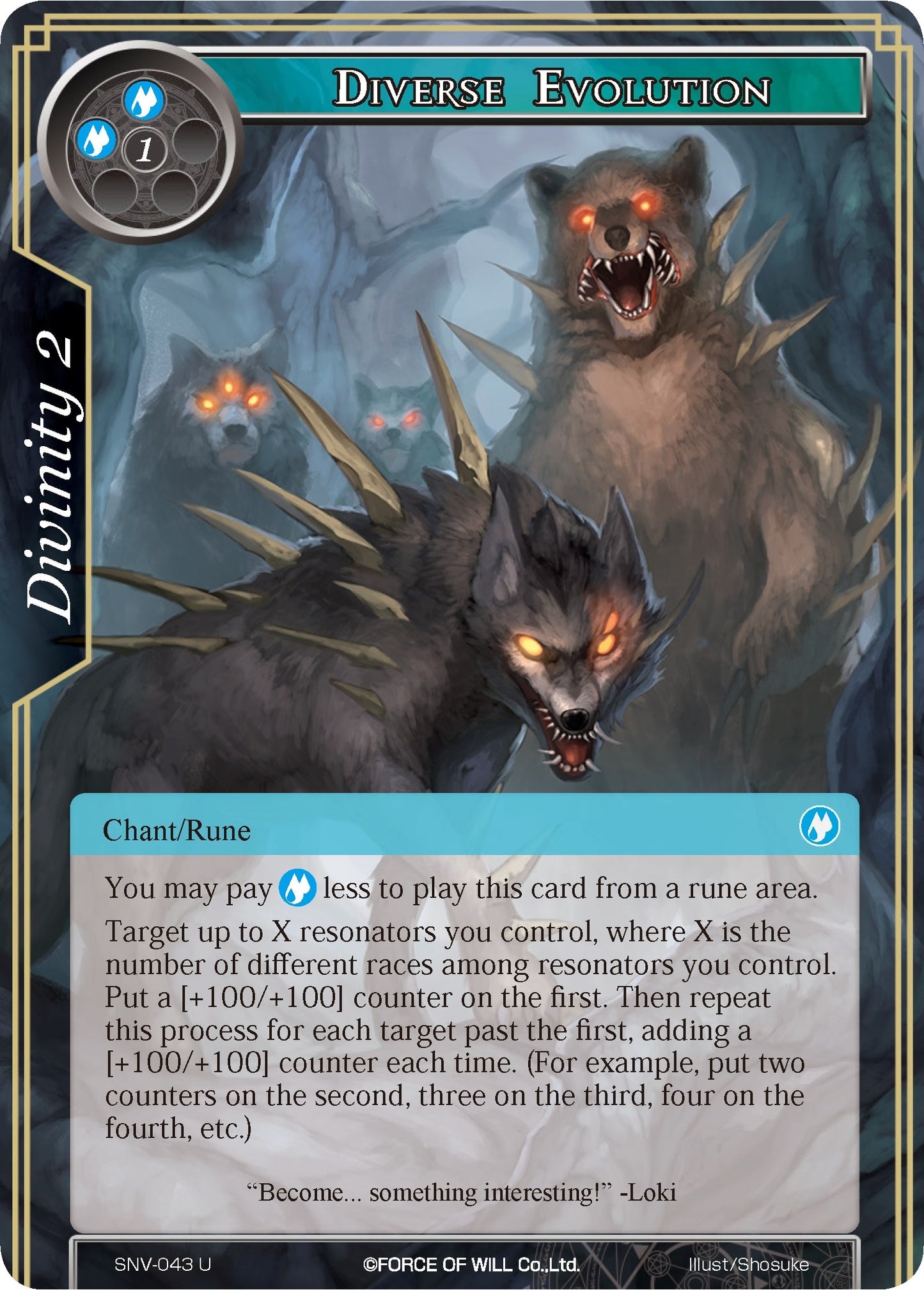 Diverse Evolution (43) [SNV] - Force of Will Single
