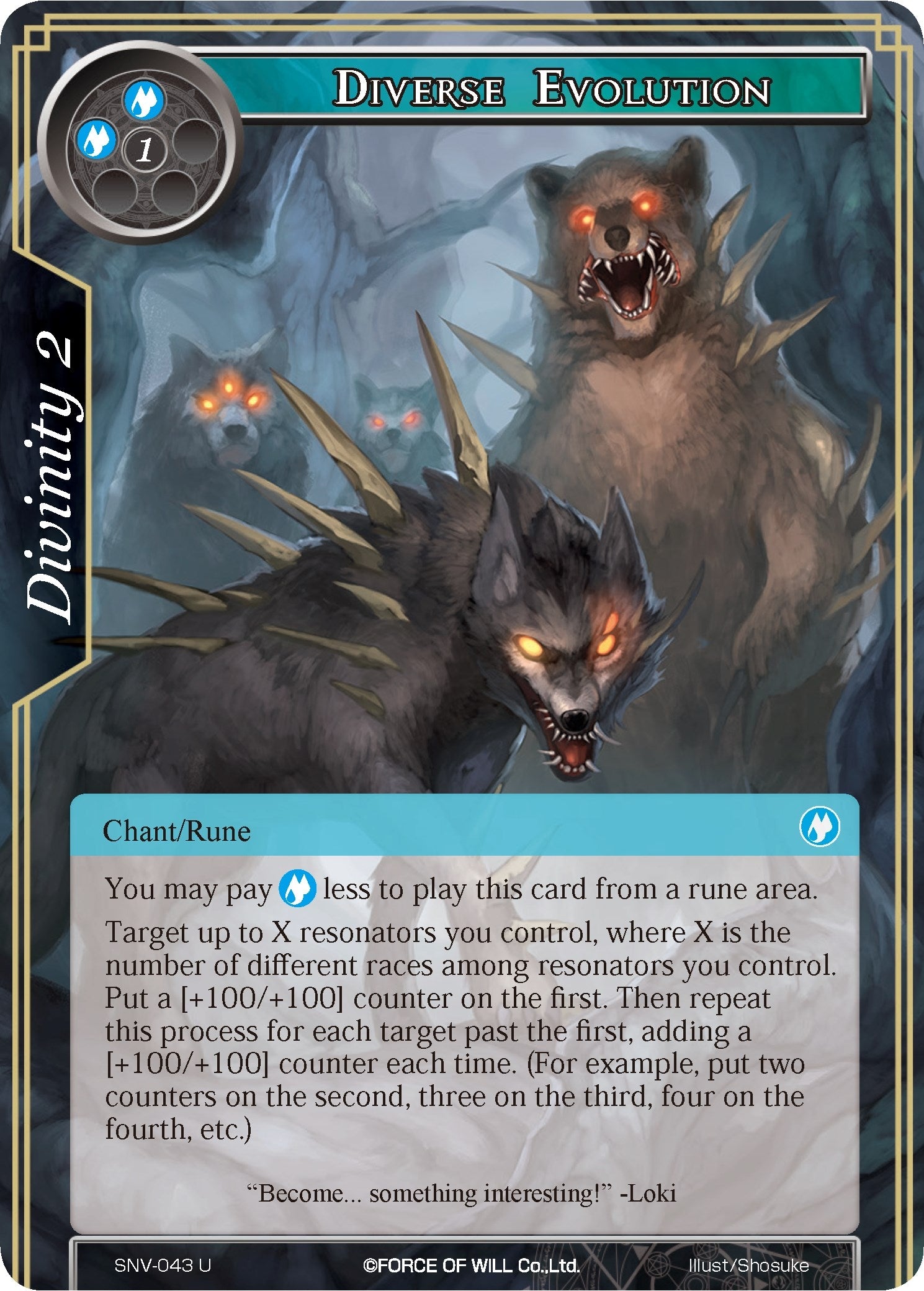 Diverse Evolution (43) [SNV] - Force of Will Single