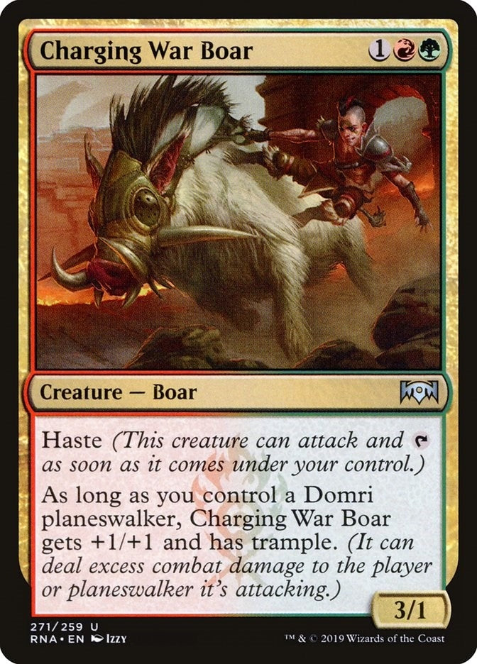 Charging War Boar (271) [RNA] - MTG Single