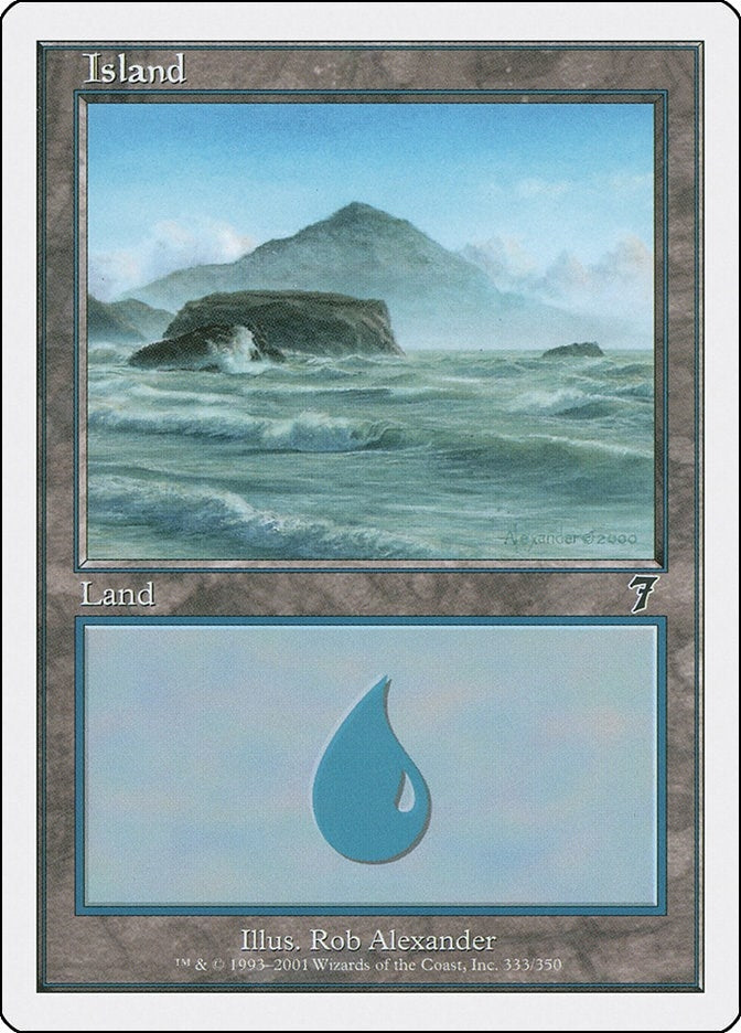 Island (333) (333) [7ED] - MTG Single