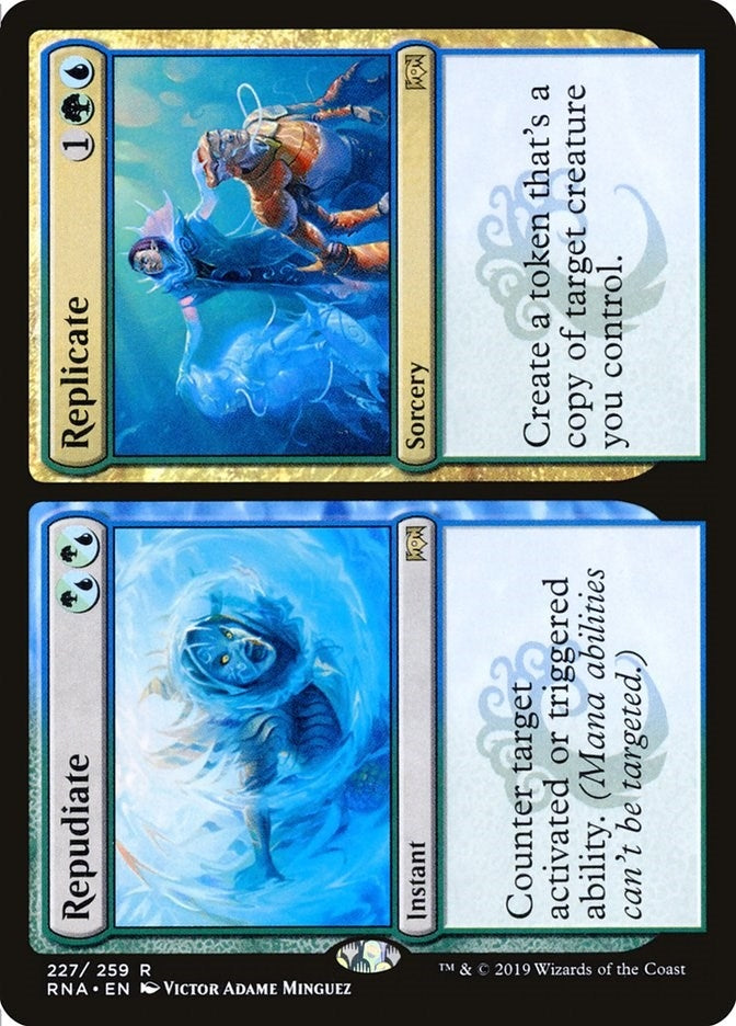 Repudiate // Replicate (227) [RNA] - MTG Single