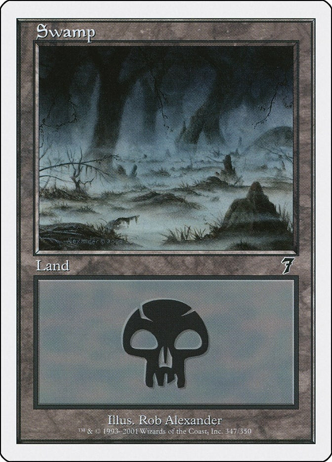 Swamp (347) (347) [7ED] - MTG Single
