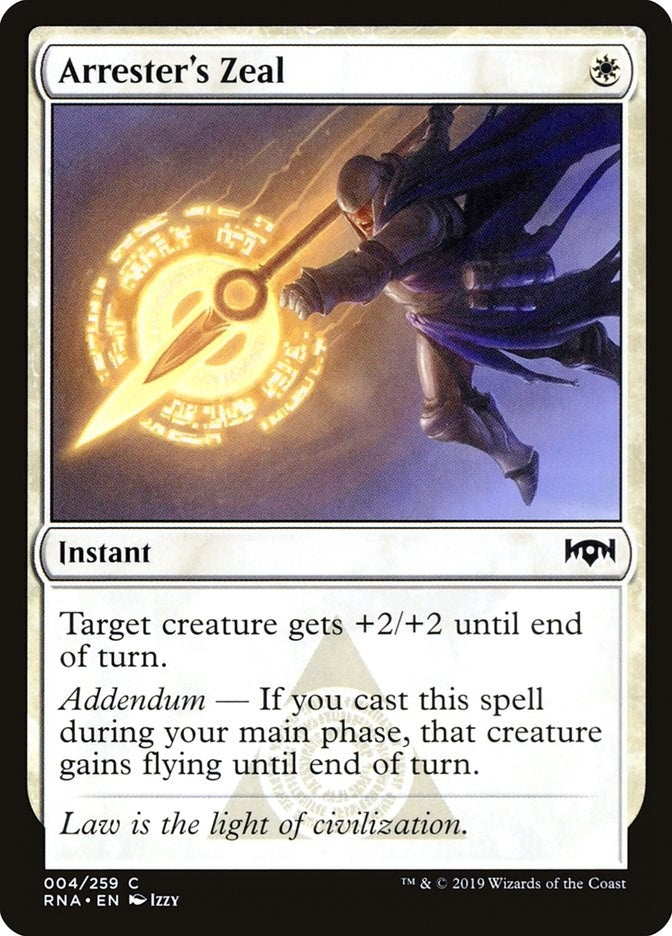 Arrester’s Zeal (4) [RNA] - MTG Single