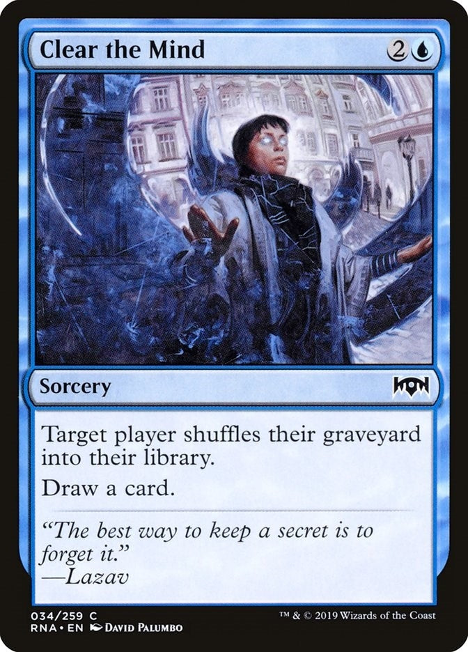 Clear the Mind (34) [RNA] - MTG Single