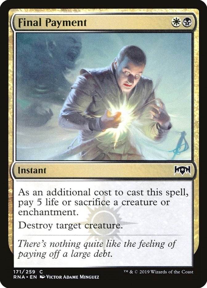 Final Payment (171) [RNA] - MTG Single