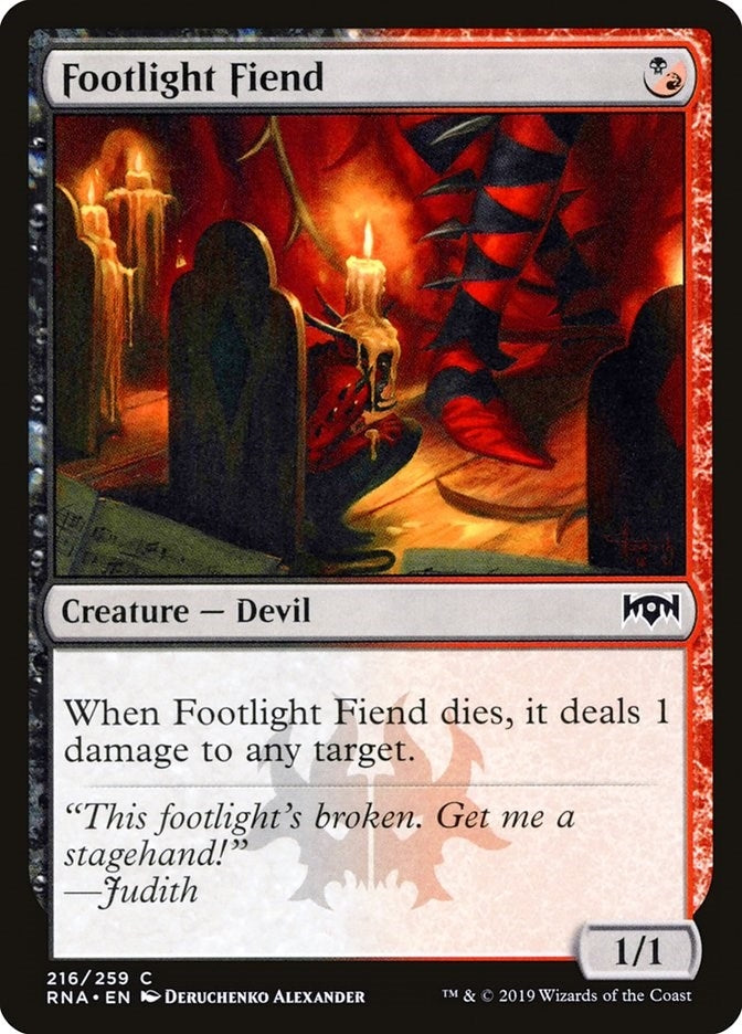 Footlight Fiend (216) [RNA] - MTG Single