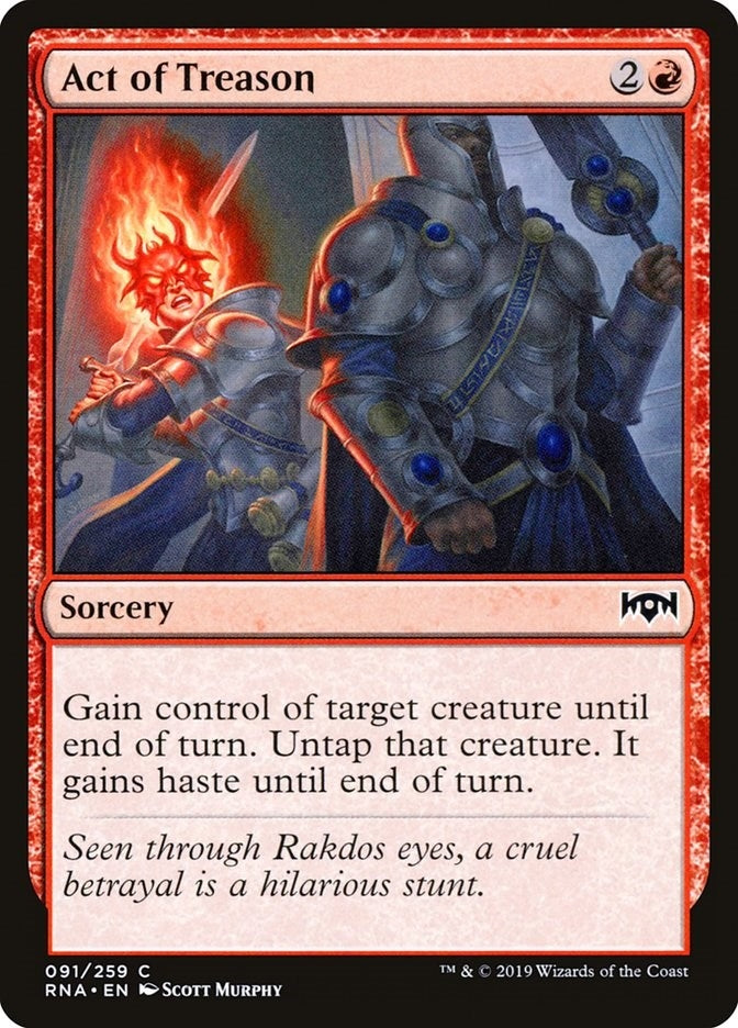 Act of Treason (91) [RNA] - MTG Single