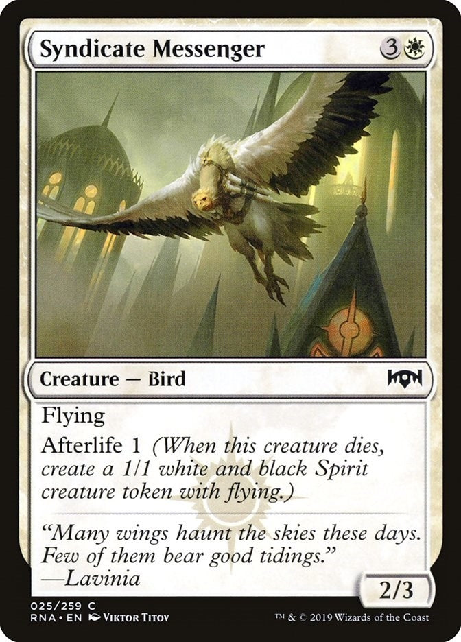 Syndicate Messenger (25) [RNA] - MTG Single