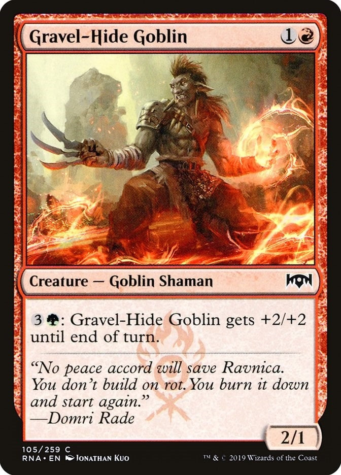 Gravel-Hide Goblin (105) [RNA] - MTG Single