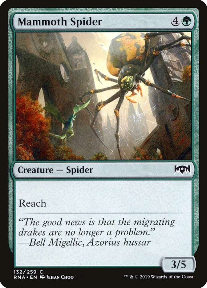 Mammoth Spider (132) [RNA] - MTG Single