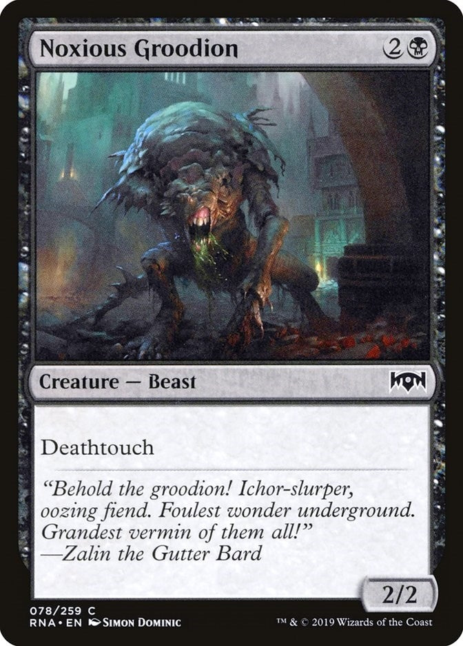 Noxious Groodion (78) [RNA] - MTG Single