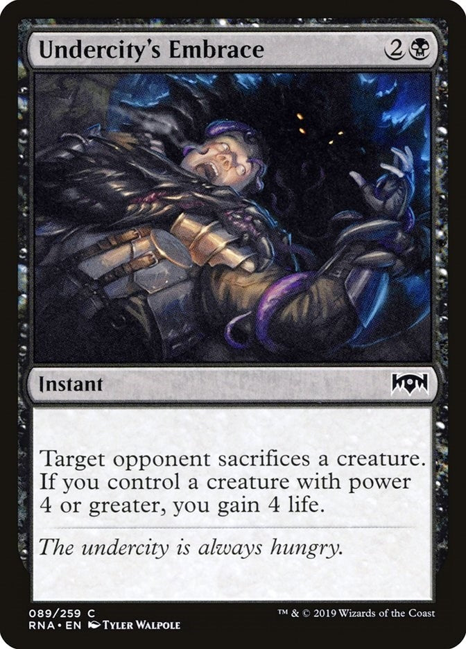 Undercity’s Embrace (89) [RNA] - MTG Single