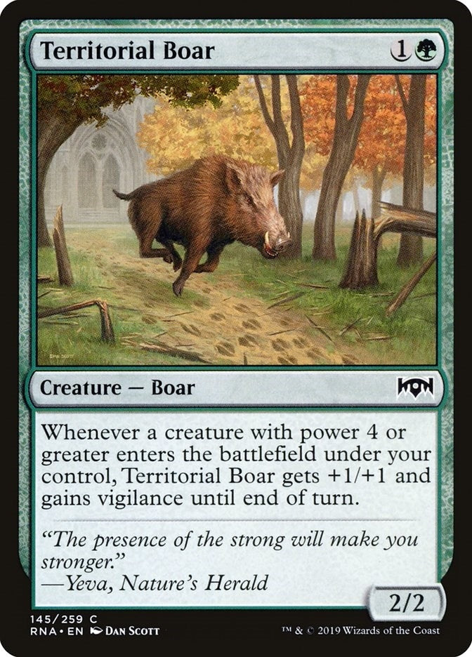 Territorial Boar (145) [RNA] - MTG Single