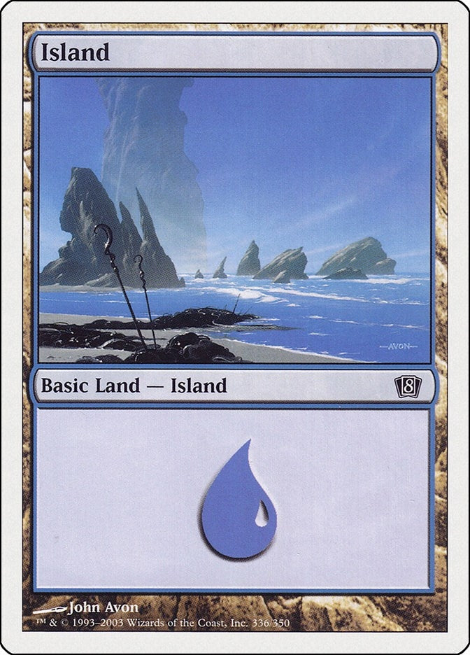Island (336) (336) [8ED] - MTG Single