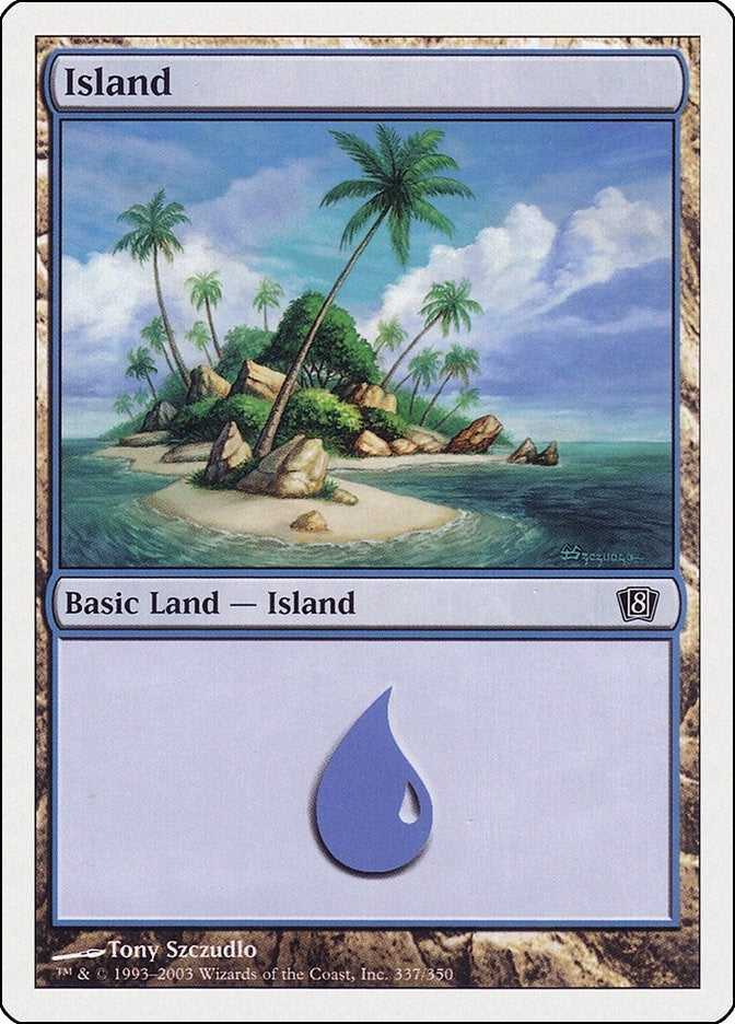 Island (337) (337) [8ED] - MTG Single