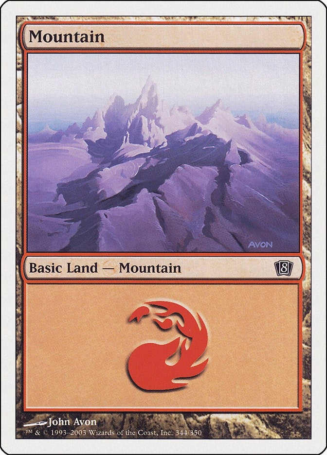 Mountain (344) (344) [8ED] - MTG Single