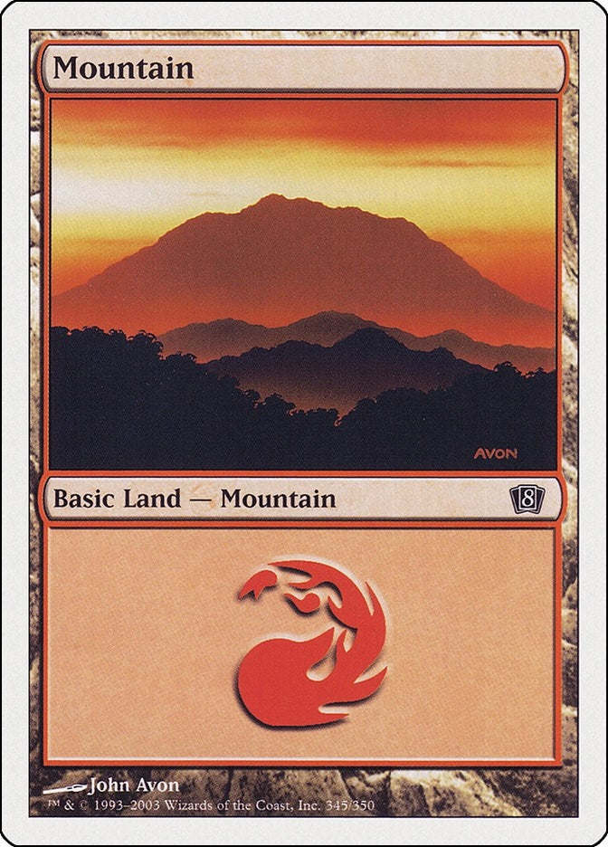 Mountain (345) (345) [8ED] - MTG Single